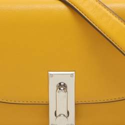 Marc Jacobs Yellow Leather Wallet On Chain