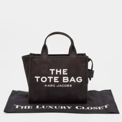 Marc Jacobs Black Canvas Small The Tote Bag