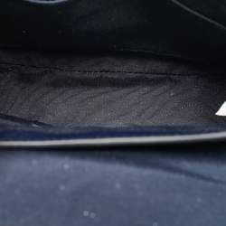 Pre Owned Marc Jacobs Navy Blue Leather Mini Rider Crossbody Bag