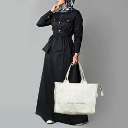 Marc Jacobs Cream Canvas Large The Tote Bag