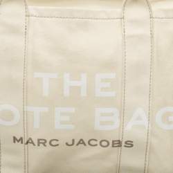Marc Jacobs Cream Canvas Large The Tote Bag
