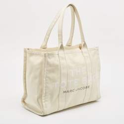 Marc Jacobs Cream Canvas Large The Tote Bag