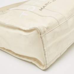 Marc Jacobs Cream Canvas Large The Tote Bag