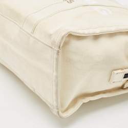 Marc Jacobs Cream Canvas Large The Tote Bag