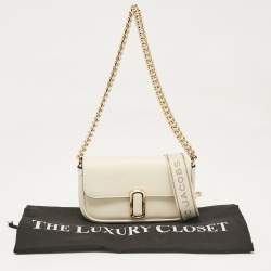 Marc Jacobs Off White Leather Mini The J Marc Shoulder Bag
