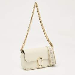 Marc Jacobs Off White Leather Mini The J Marc Shoulder Bag
