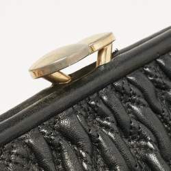 Marc Jacobs Black Quilted Leather Stam Satchel