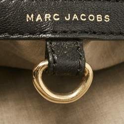 Marc Jacobs Black Quilted Leather Stam Satchel