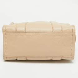 Marc Jacobs Beige Leather Small The Tote Bag