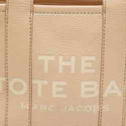 Marc Jacobs Beige Leather Small The Tote Bag
