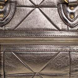 Pre Owned Marc Jacobs Gold Quilted Leather Satchel 