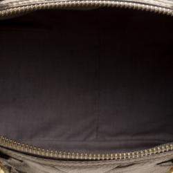 Pre Owned Marc Jacobs Gold Quilted Leather Satchel 