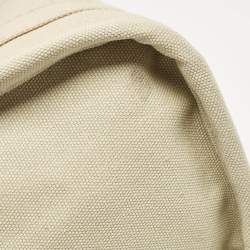 Marc Jacobs Beige/Light Green Canvas Small The Tote Bag