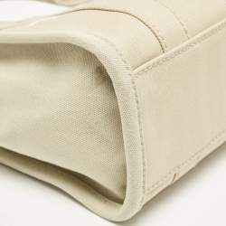 Marc Jacobs Beige/Light Green Canvas Small The Tote Bag