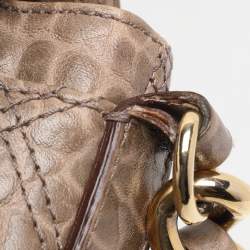 Marc Jacobs Light Brown Quilted Leather Flap Chain Shoulder Bag