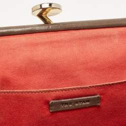 Marc Jacobs Brown Quilted Leather Stam Satchel
