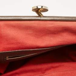 Marc Jacobs Brown Quilted Leather Stam Satchel
