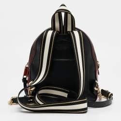 Marc Jacobs Black/Red Leather Pack Shot Backpack