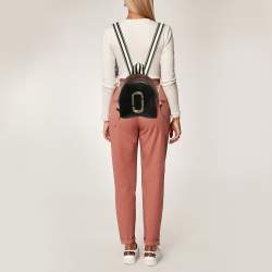 Marc Jacobs Black/Red Leather Pack Shot Backpack