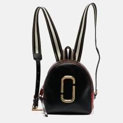 Marc Jacobs Black/Red Leather Pack Shot Backpack