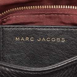 Marc Jacobs Black Leather Recruit Nomad Saddle Shoulder Bag