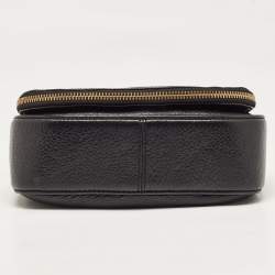 Marc Jacobs Black Leather Recruit Nomad Saddle Shoulder Bag