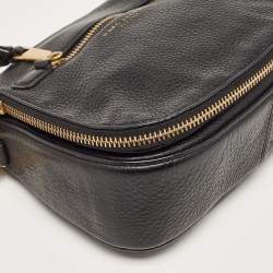 Marc Jacobs Black Leather Recruit Nomad Saddle Shoulder Bag