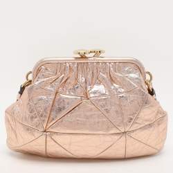 Pre Owned Marc Jacobs Rose Gold Leather Stam Shoulder Bag