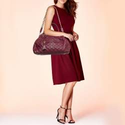 Marc Jacobs Purple Quilted Leather Stam Satchel