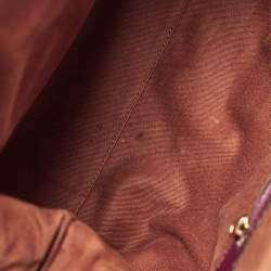 Marc Jacobs Purple Quilted Leather Stam Satchel