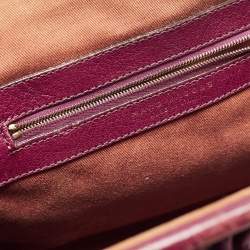 Marc Jacobs Purple Quilted Leather Stam Satchel