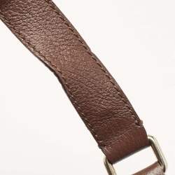 Marc Jacobs Brown Eyelet Quilted Patent Leather Hobo