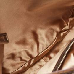 Marc Jacobs Brown Eyelet Quilted Patent Leather Hobo