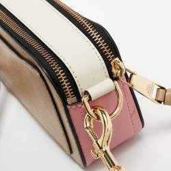 Pre Owned Marc Jacobs Tricolor Patent Leather Snapshot Camera Crossbody Bag