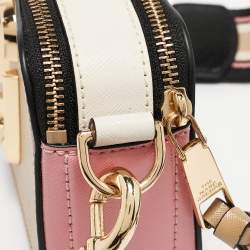 Pre Owned Marc Jacobs Tricolor Patent Leather Snapshot Camera Crossbody Bag