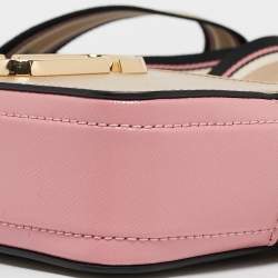 Pre Owned Marc Jacobs Tricolor Patent Leather Snapshot Camera Crossbody Bag