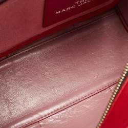 Marc Jacobs Red Leather Small The Tote Bag