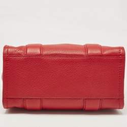 Marc Jacobs Red Leather Small The Tote Bag