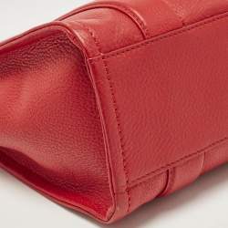 Marc Jacobs Red Leather Small The Tote Bag