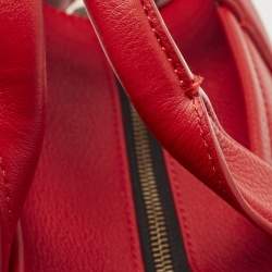Marc Jacobs Red Leather Small The Tote Bag