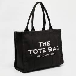 Marc Jacobs Black Canvas Large The Tote Bag