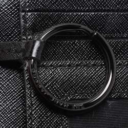 Marc Jacobs Black Patent Leather Snapshot Card Holder Wallet