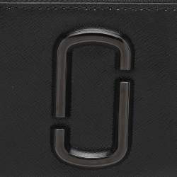 Marc Jacobs Black Patent Leather Snapshot Card Holder Wallet