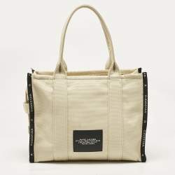 Marc Jacobs Cream Canvas Large The Tote Bag