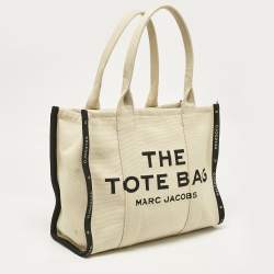 Marc Jacobs Cream Canvas Large The Tote Bag