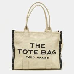 Marc Jacobs Cream Canvas Large The Tote Bag