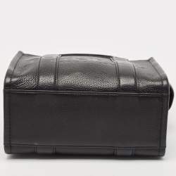 Pre Owned Marc Jacobs Black Leather Small The Tote Bag