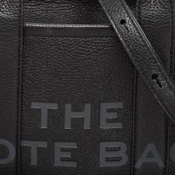 Pre Owned Marc Jacobs Black Leather Small The Tote Bag