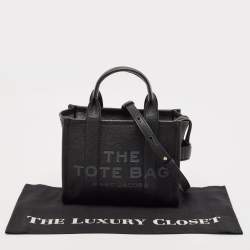 Pre Owned Marc Jacobs Black Leather Small The Tote Bag