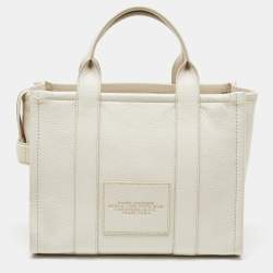 Marc Jacobs White Leather Medium The Tote